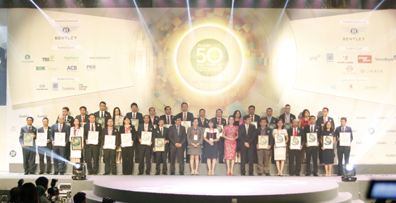 NT2: 03 năm liên tiếp được vinh danh Top 50 Công ty niêm yết tốt nhất Việt Nam năm 2018 do Forbes bình chọn.