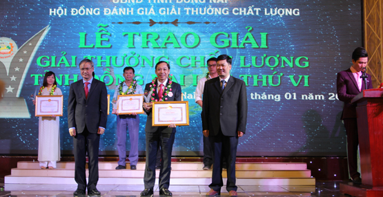 NT2: Được vinh danh giải vàng Chất lượng Đồng Nai 2016