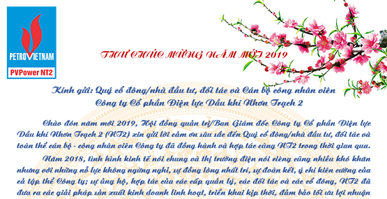 Thư chúc mừng năm mới 2019